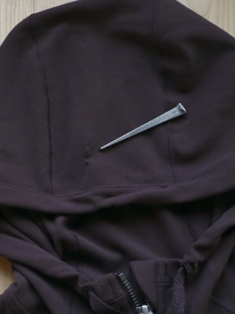 Hooded Define Nulu jacket | Black Satin